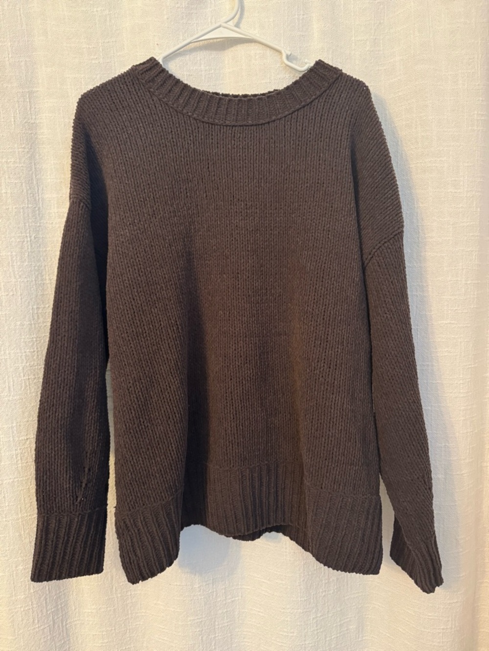 aerie Classic Crewneck Sweater - Chocolate Brown